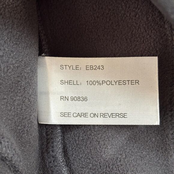 Eddie Bauer Dash Full Zip Fleece Jacket Women's Small Black Pockets NWT - Picture 7 of 8